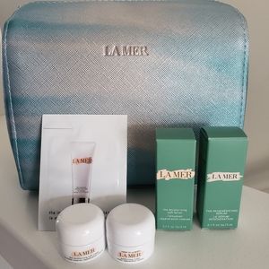 Brand New La Mer Sample Set with Cosmetic bag